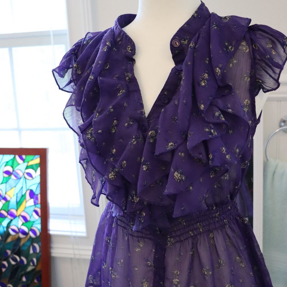 Purple, sheer, light and dainty top